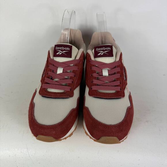 Reebok Royal Ultra Sneakers Women's 8.5 White Burgundy Low Top Running Shoes - Picture 4 of 10